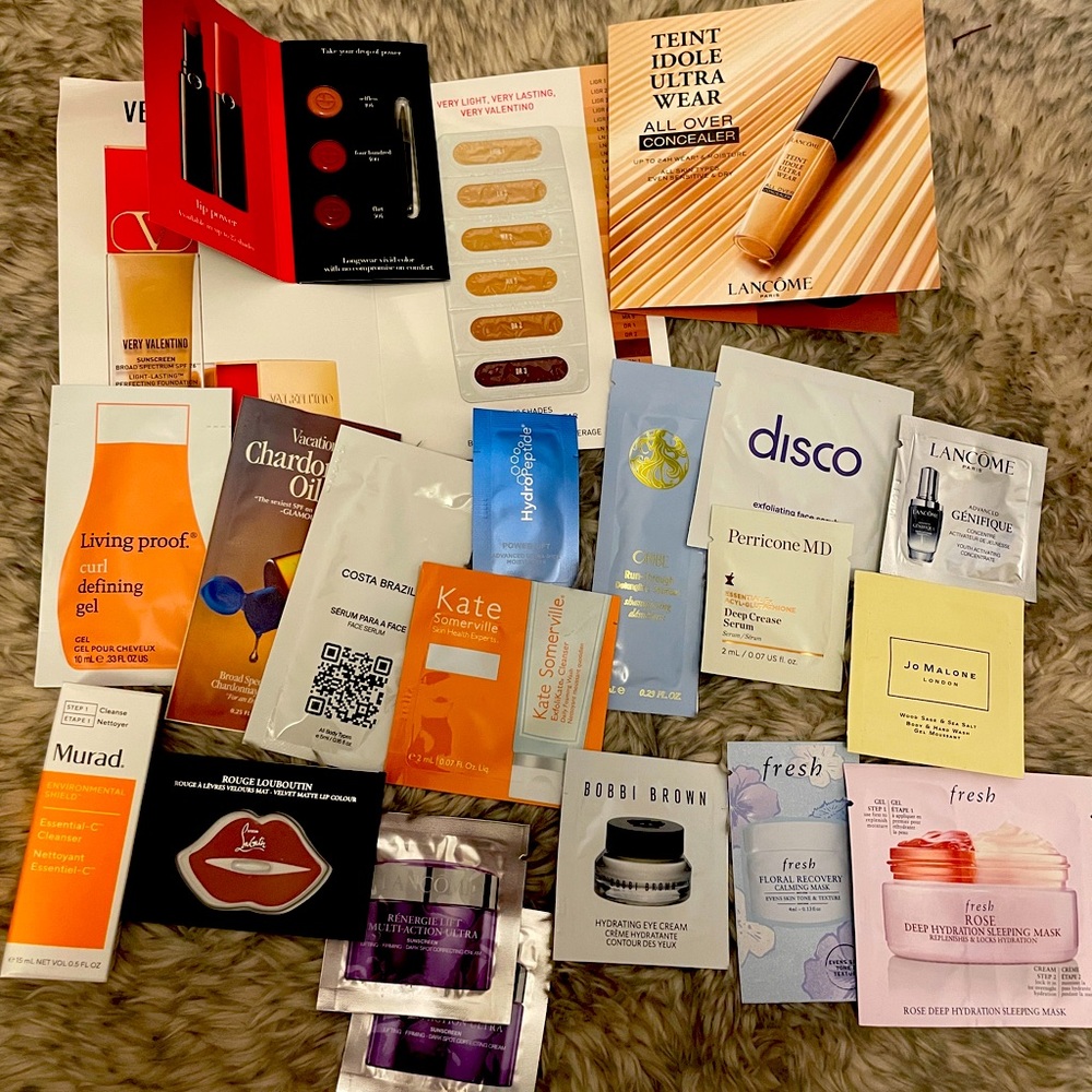 Skincare samples